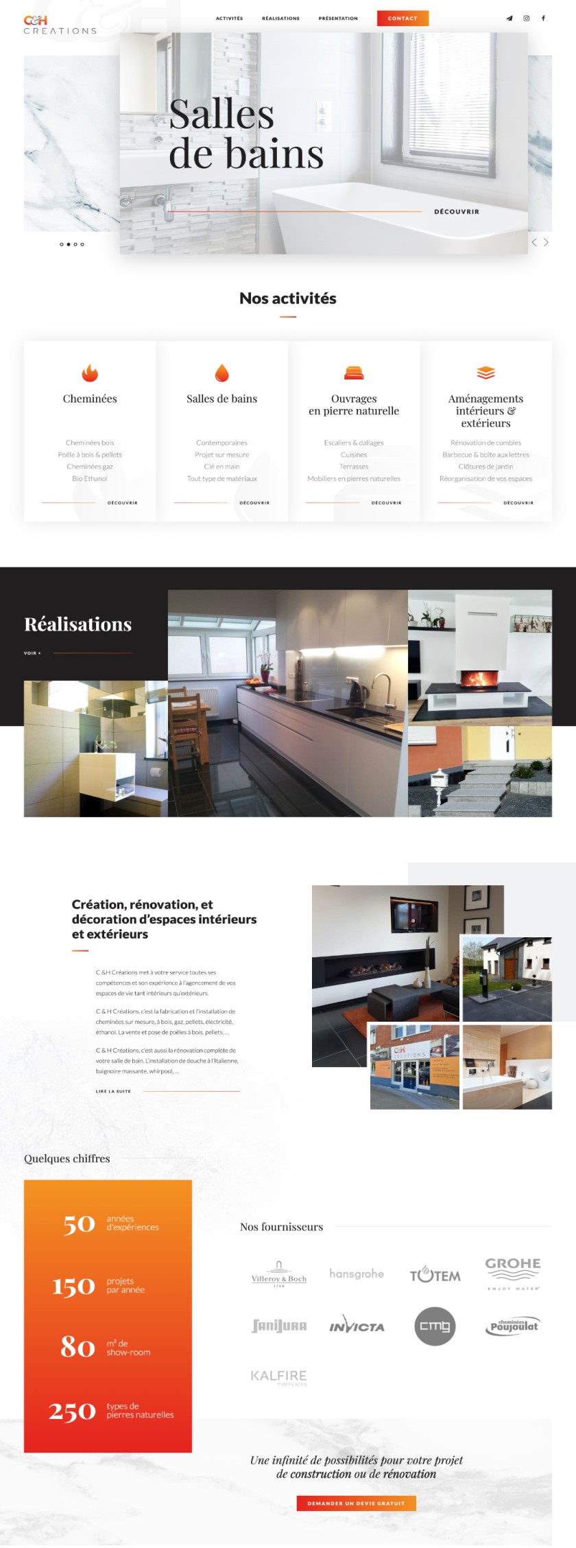 C&H Creations website